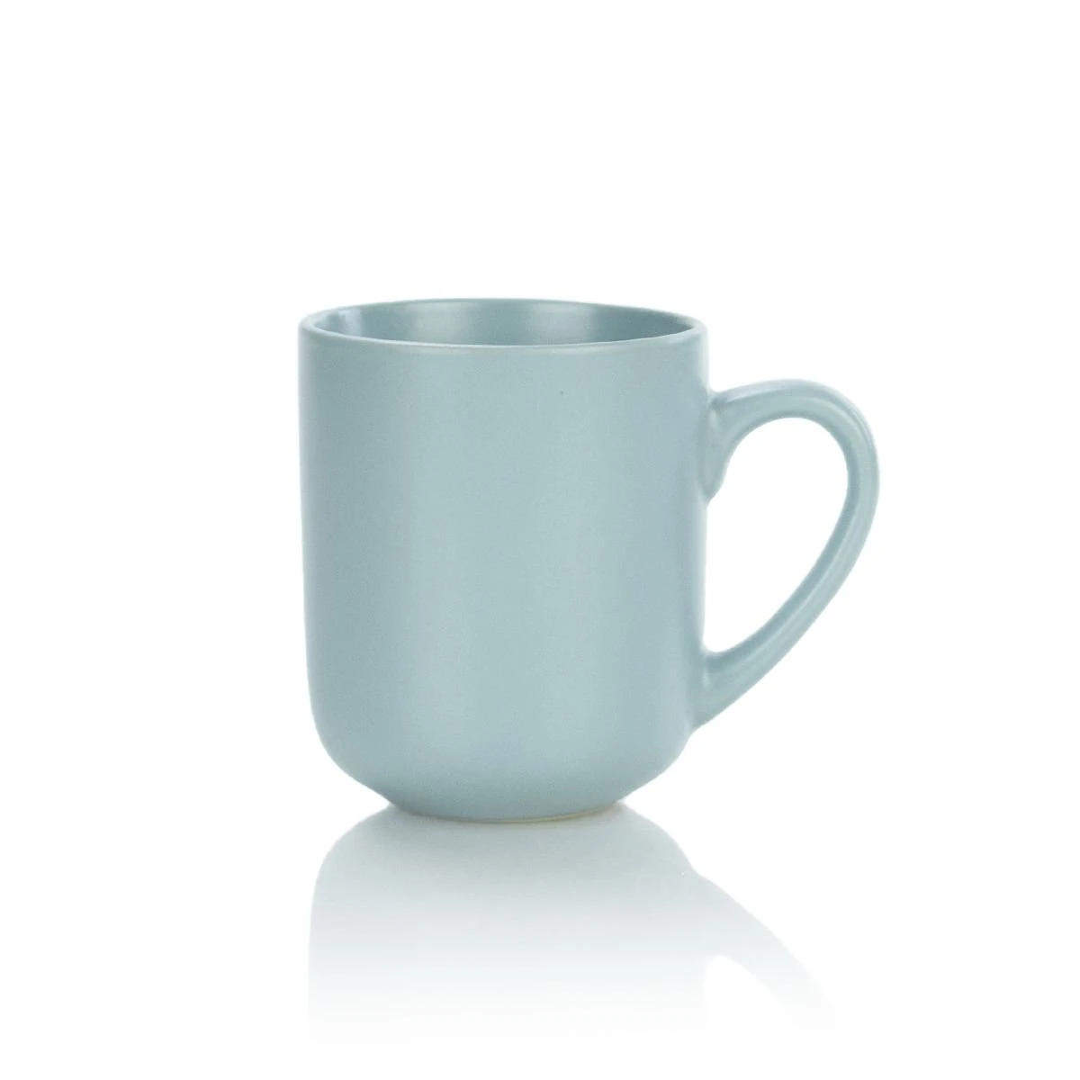 Everything Kitchens Modern Flat 15oz Mugs (Set Of 4) | Dusty Blue - Image 2