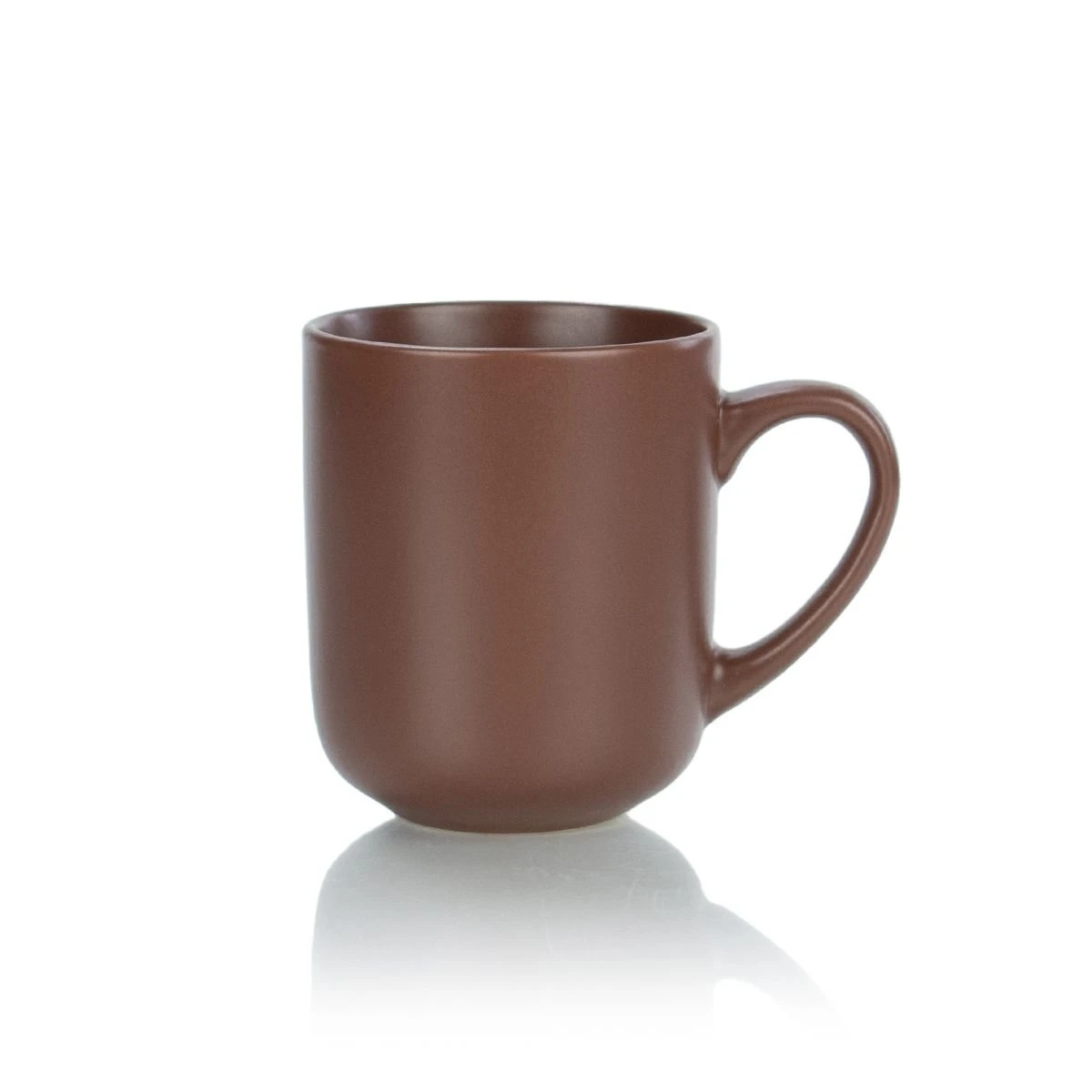 Everything Kitchens Modern Flat 15oz Mugs (Set Of 4) | Brown - Image 2