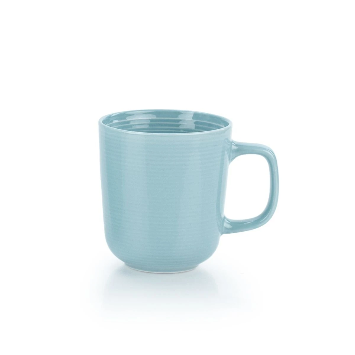 Everything Kitchens Modern Colorful Neutrals - Rippled 12oz Mugs (Set Of 4) - Glazed | Blue - Image 2