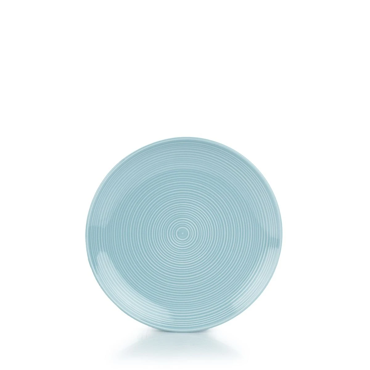 Everything Kitchens Modern Colorful Neutrals - Rippled 8" Side Plates (Set Of 4) - Glazed | Blue - Image 2