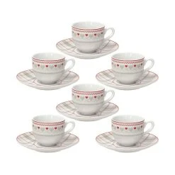 Tognana Brunico Espresso Cups & Saucers | Set Of 6