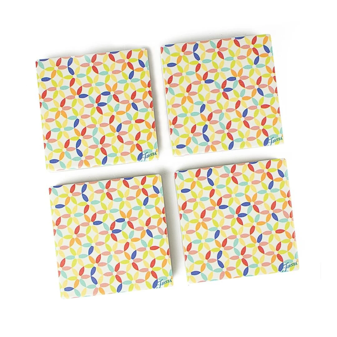 Fiesta® Coaster Set | 4-Piece (Kitchen Floral)