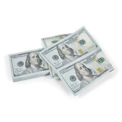 Fred Filthy Rich Money Decal Cocktail Napkins | Set Of 12