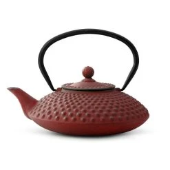 Bredemeijer 42oz Xilin Cast Iron Tea Pot | Red