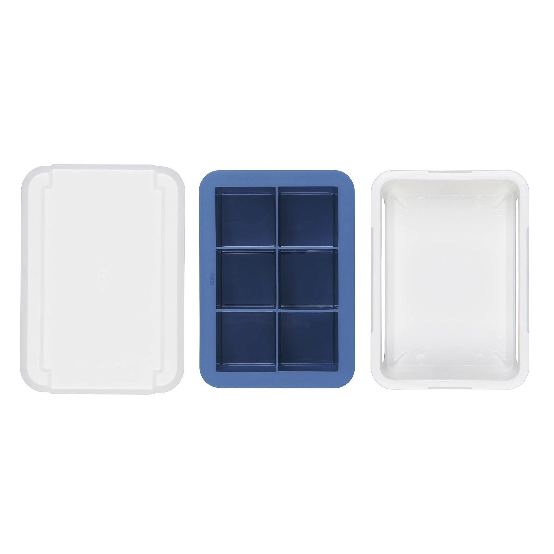OXO Good Grips Covered Ice Cube Tray | Large Cubes - Image 4
