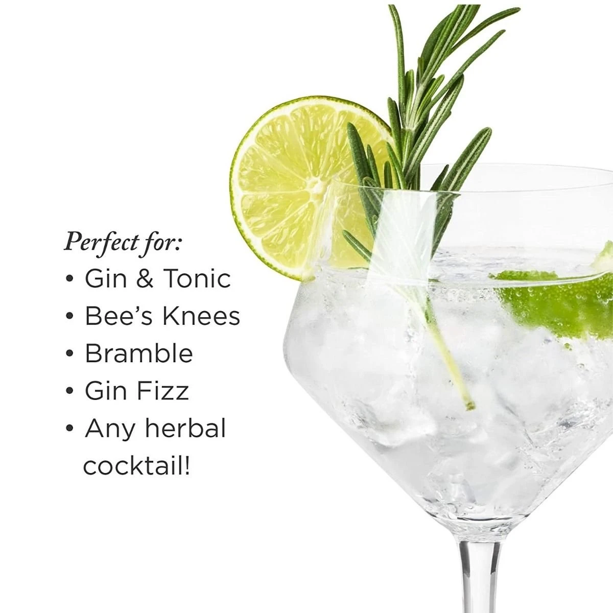 Viski® Angled Crystal Gin & Tonic Glasses - Image 10