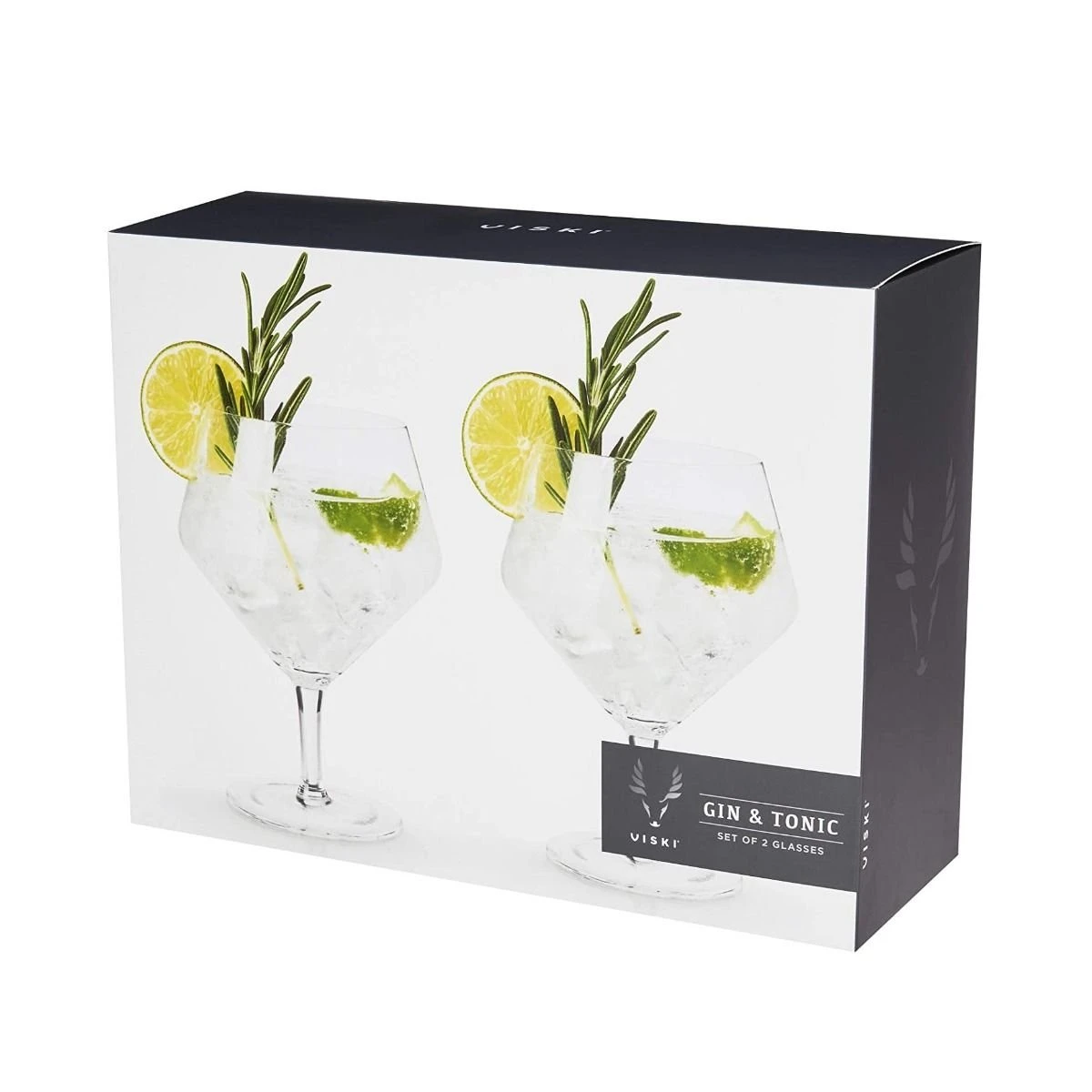 Viski® Angled Crystal Gin & Tonic Glasses - Image 6