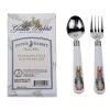 Golden Rabbit Enamelware 2-Piece Stainless Steel Baby Flatware Set | Peter Rabbit