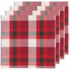 Danica Brands Now Designs By Danica Second Spin 20" Napkins (Set Of 4) | Tannenbaum Plaid
