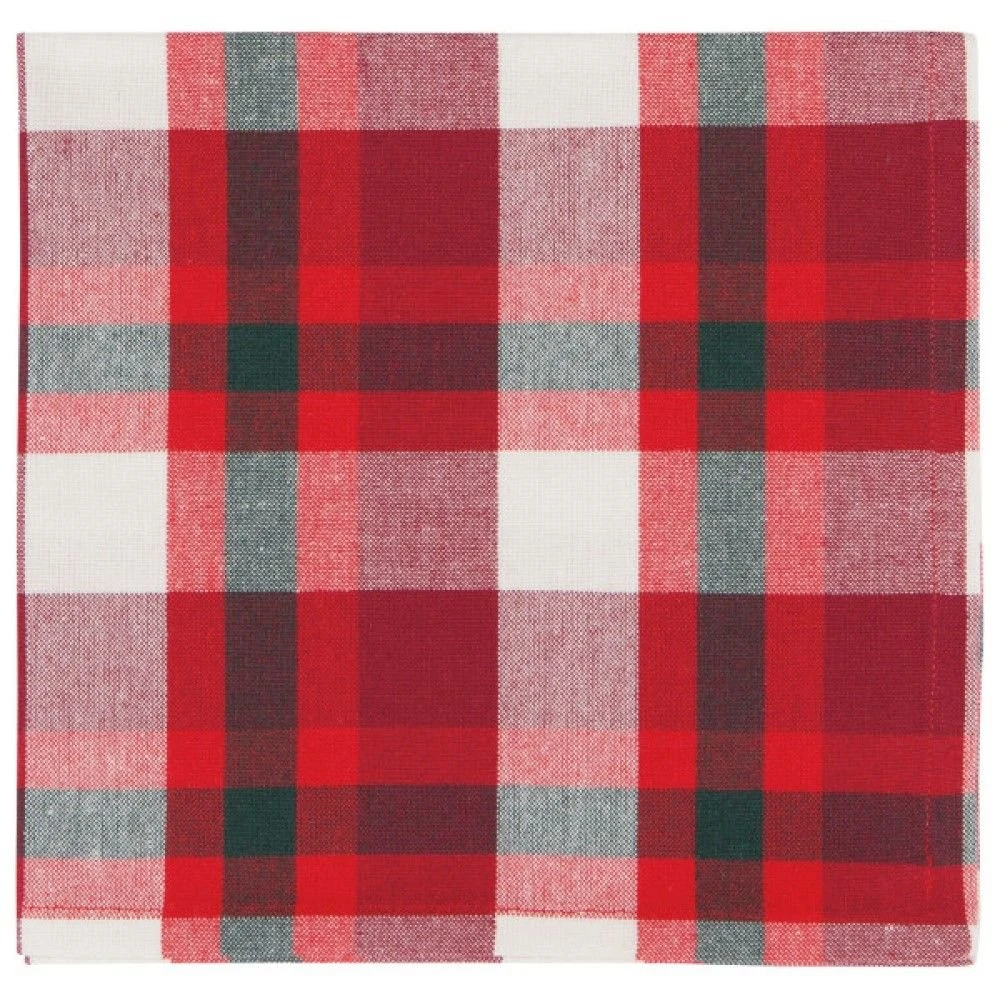 Danica Brands Now Designs By Danica Second Spin 20" Napkins (Set Of 4) | Tannenbaum Plaid - Image 2