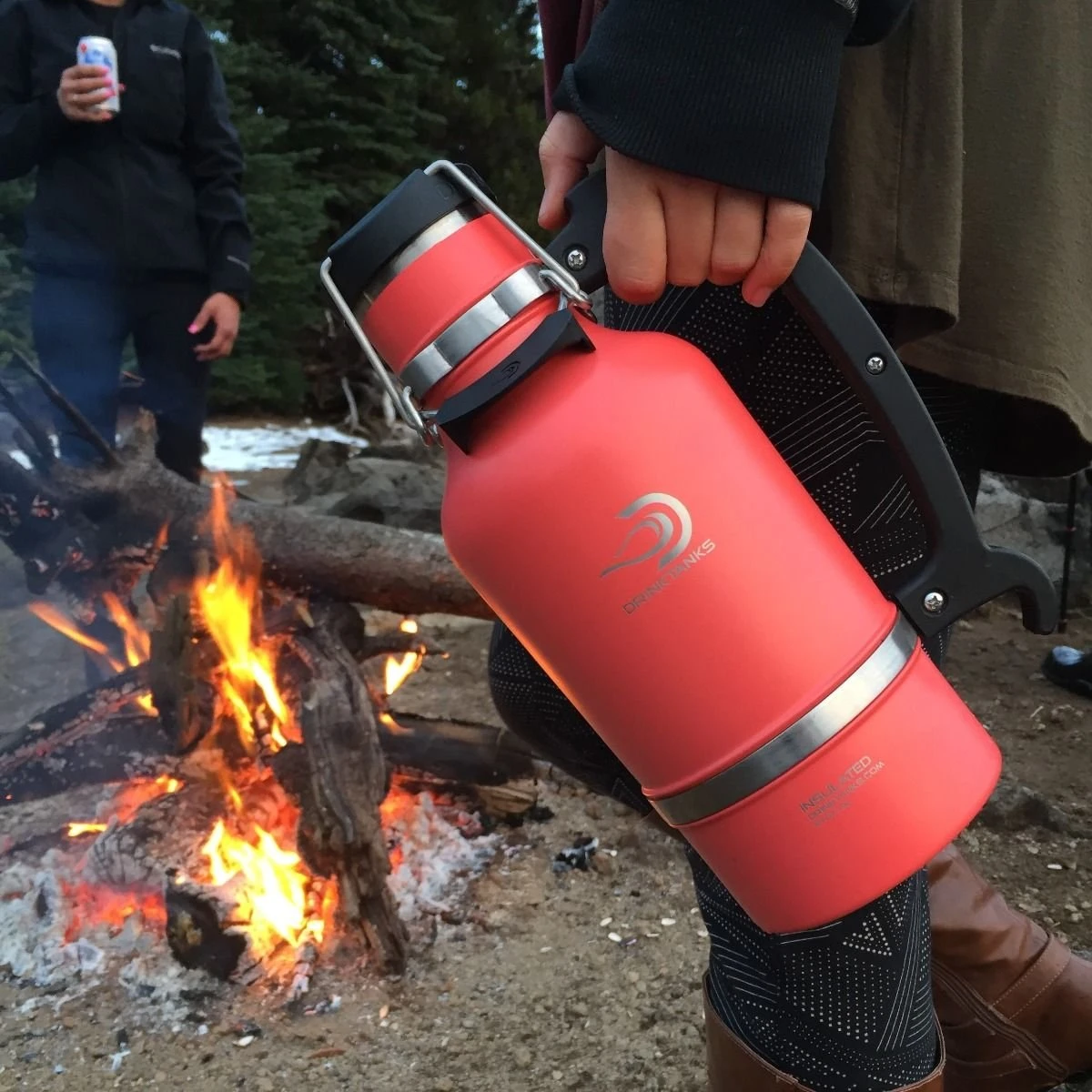 DrinkTanks 128oz Craft Growler | Crimson - Image 3