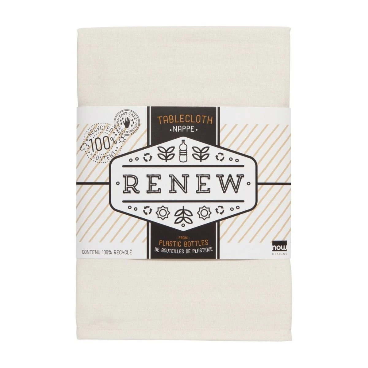 Danica Brands Now Designs By Danica Renew Collection 60" X 108" Tablecloth | Ivory