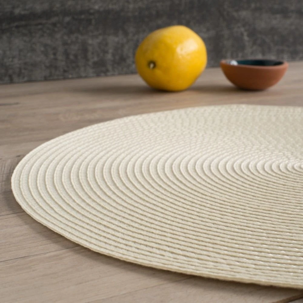 Danica Brands Now Designs By Danica 15" Disko Placemat | Ivory - Image 4