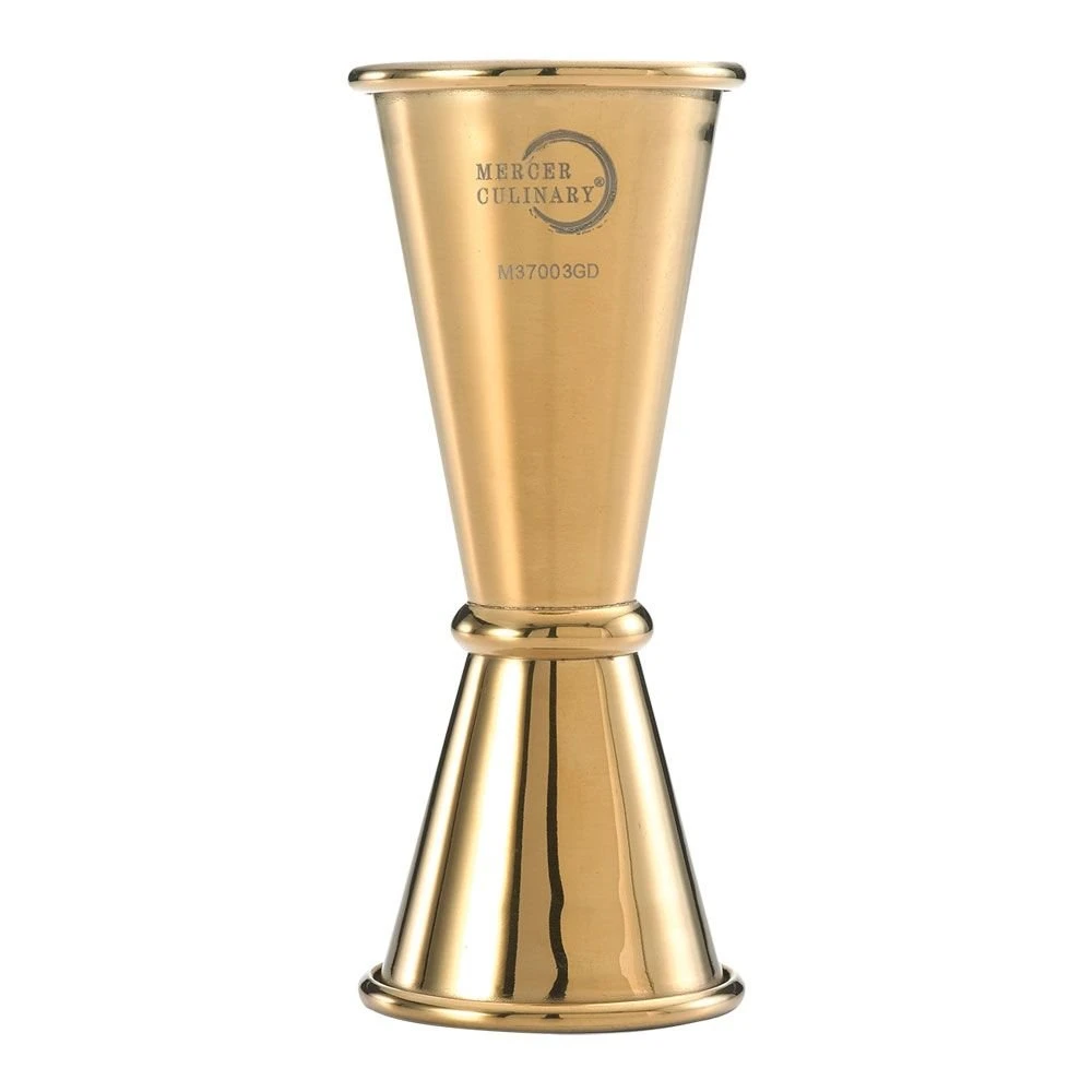 Mercer Barfly 1oz X 1.5oz Japanese Style Jigger | Gold Plated
