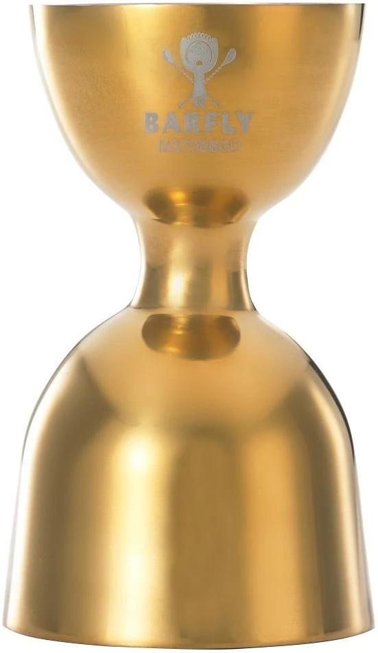 Mercer Barfly 1oz X 2oz Bell Style Jigger | Gold Plated