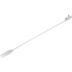 Mercer Barfly 15.75" Bar Spoon With Fork | Stainless Steel