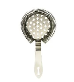 Mercer Barfly Classic Hawthorne Spring Bar Strainer | Stainless Steel