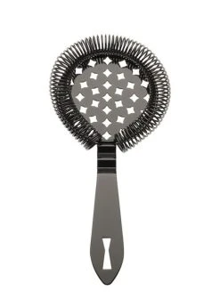 Mercer Barfly Classic Hawthorne Spring Bar Strainer | Gun Metal Black