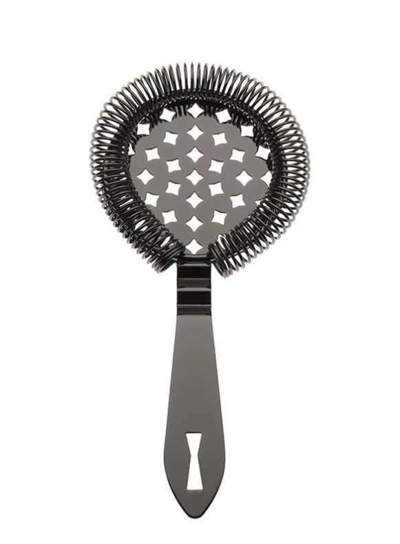 Mercer Barfly Classic Hawthorne Spring Bar Strainer | Gun Metal Black