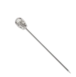 Mercer Barfly Stainless Steel Skull Cocktail Picks (Set Of 12) | Stainless Steel