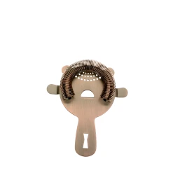 Mercer Barfly 4 Prong Heavy-Duty Spring Bar Strainer | Antique Copper