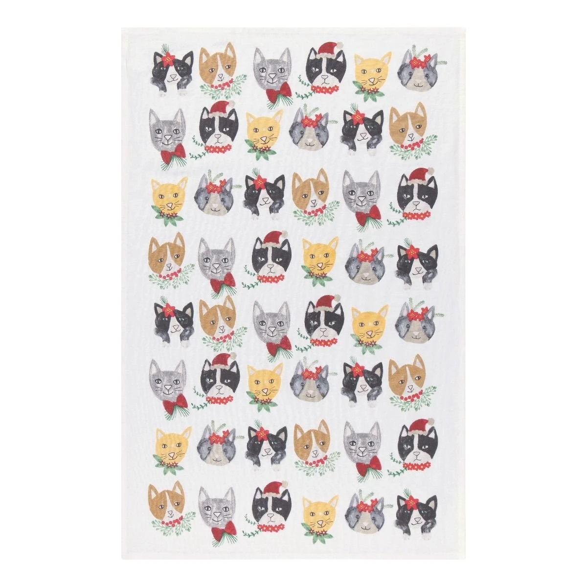 Danica Brands Danica Jubilee Floursack Dishtowels (Set Of 3) | Meowy Christmas - Image 4