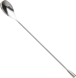 Mercer Barfly 12" Angled Bar Spoon Solid Shaft | Stainless Steel