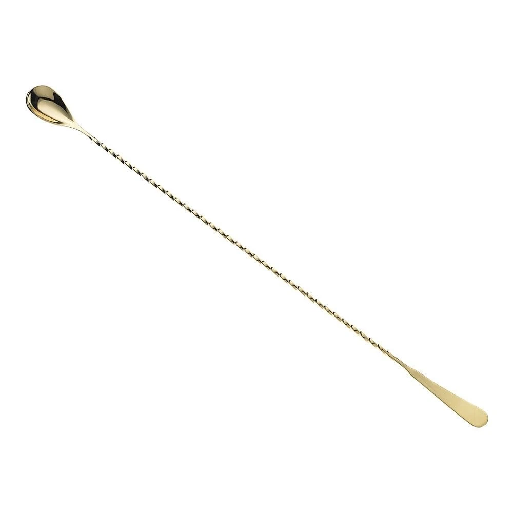 Mercer Barfly 17.1" Japanese-Style Bar Spoon | Gold Plated