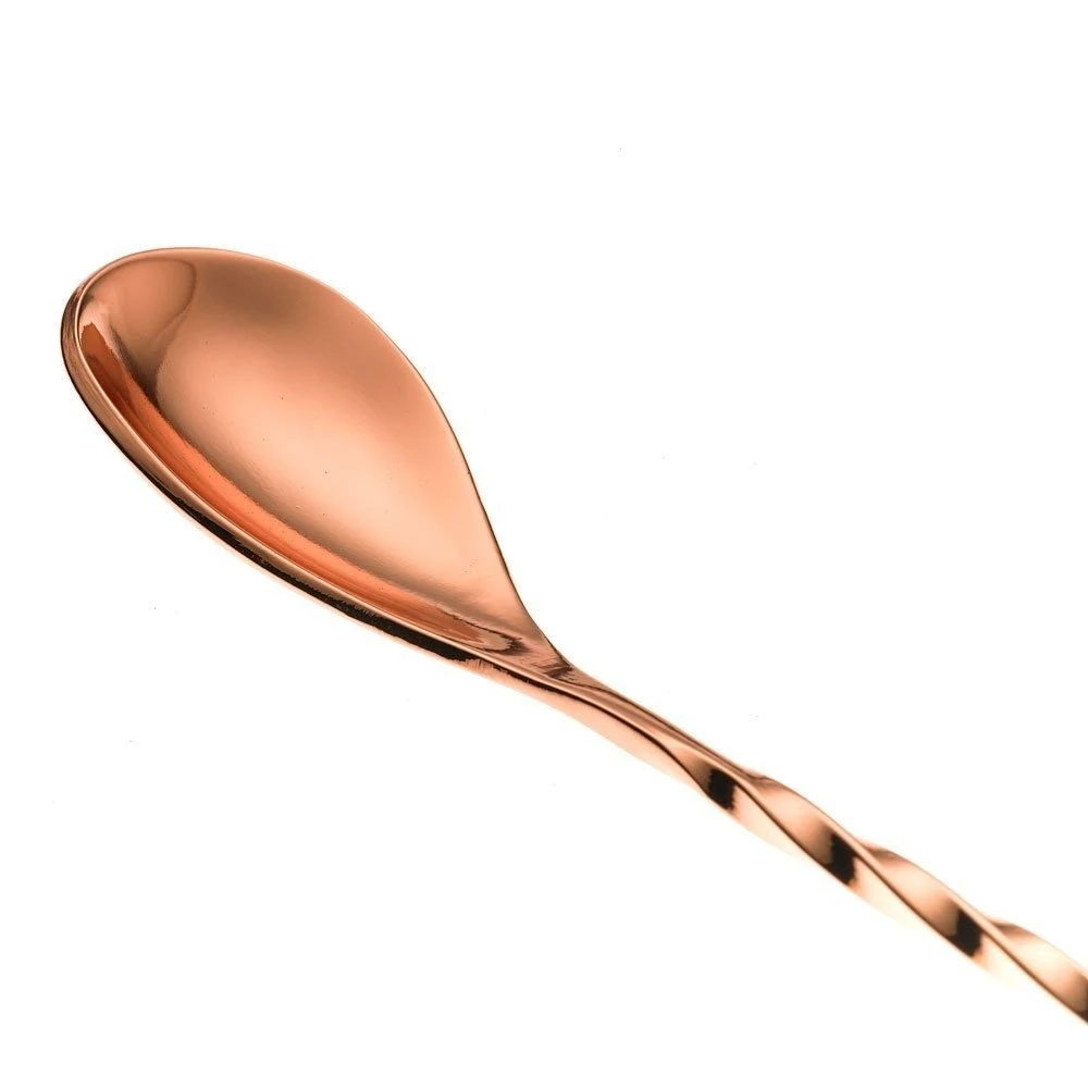 Mercer Barfly 19.6" Bar Spoon With Fork | Copper Plated - Image 3