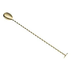 Mercer Barfly 11.8" Bar Spoon With Muddler | Gold Plated