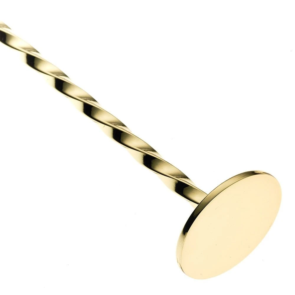 Mercer Barfly 15.75" Bar Spoon With Muddler | Gold Plated - Image 2