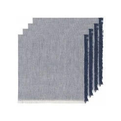 Danica Brands Danica Heirloom 18" Chambray Napkins (Set Of 4) | Midnight