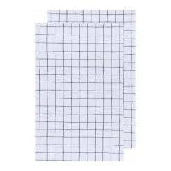 Danica Brands Danica Heirloom 18" X 28" Vintage Wash Dishtowels (Set Of 2) | Midnight Blue