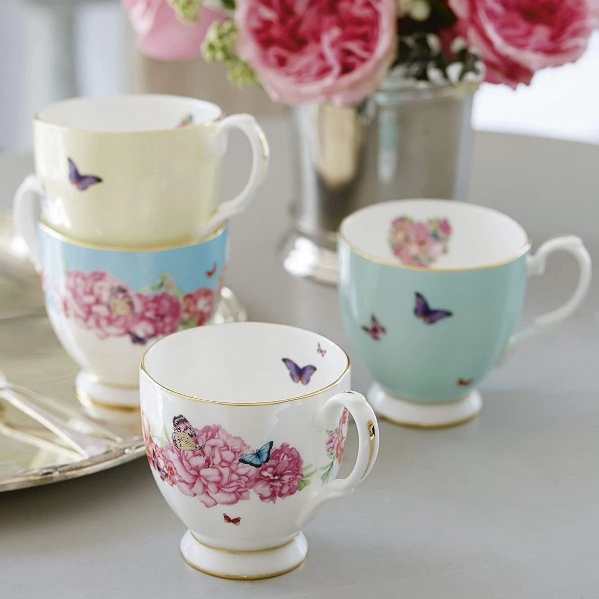 Miranda Kerr For Royal Albert 10.5oz Mugs (Set Of 4) | Devotion, Gratitude, Blessings & Joy - Image 2
