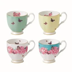 Miranda Kerr For Royal Albert 10.5oz Mugs (Set Of 4) | Devotion, Gratitude, Blessings & Joy