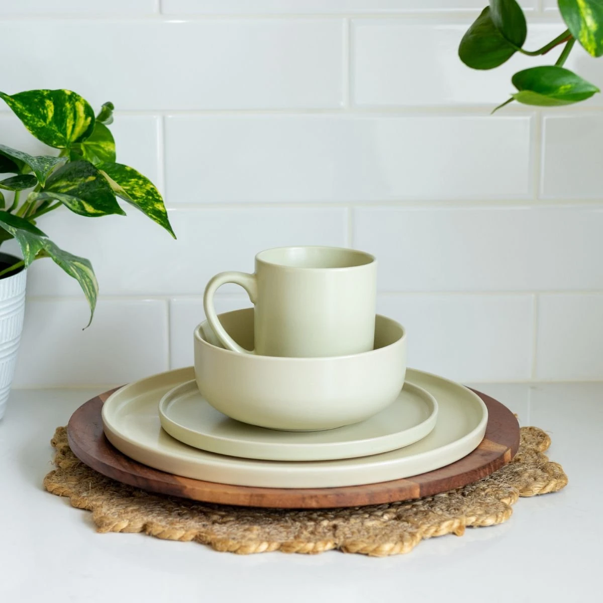 Everything Kitchens Modern Flat Dinnerware Collection - Image 13