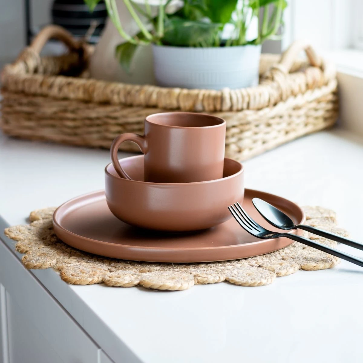 Everything Kitchens Modern Flat Dinnerware Collection - Image 9