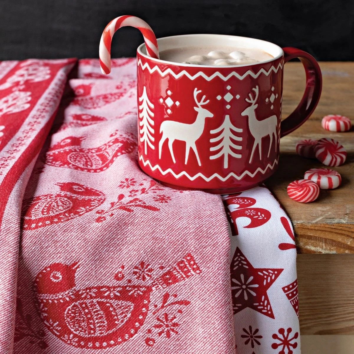 Danica Brands Now Designs By Danica 18" X 28" Jacquard Dishtowel | Snowbird - Image 3