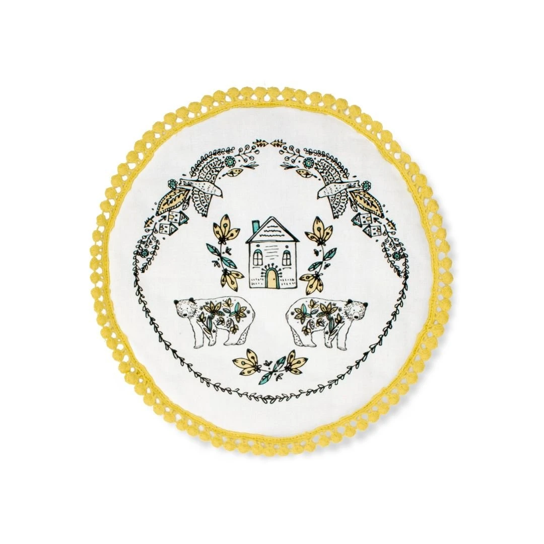 Everything Kitchens 9" Round Pot Holder | Nordic Woodland