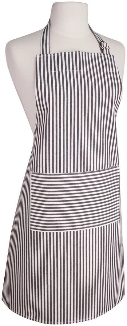 Danica Brands Now Designs By Danica Basic Apron | Black Narrow Stripe
