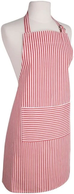 Danica Brands Now Designs By Danica Basic Apron | Red Narrow Stripe