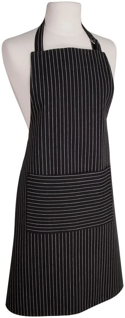 Danica Brands Now Designs By Danica Basic Apron | Black Pinstripe