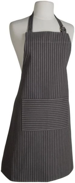 Danica Brands Now Designs By Danica Basic Apron | Granite Pinstripe