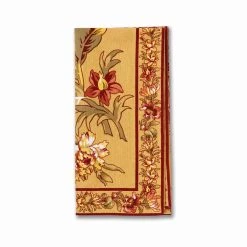 April Cornell Dahlia Days Napkin (Set Of 4) | Gold