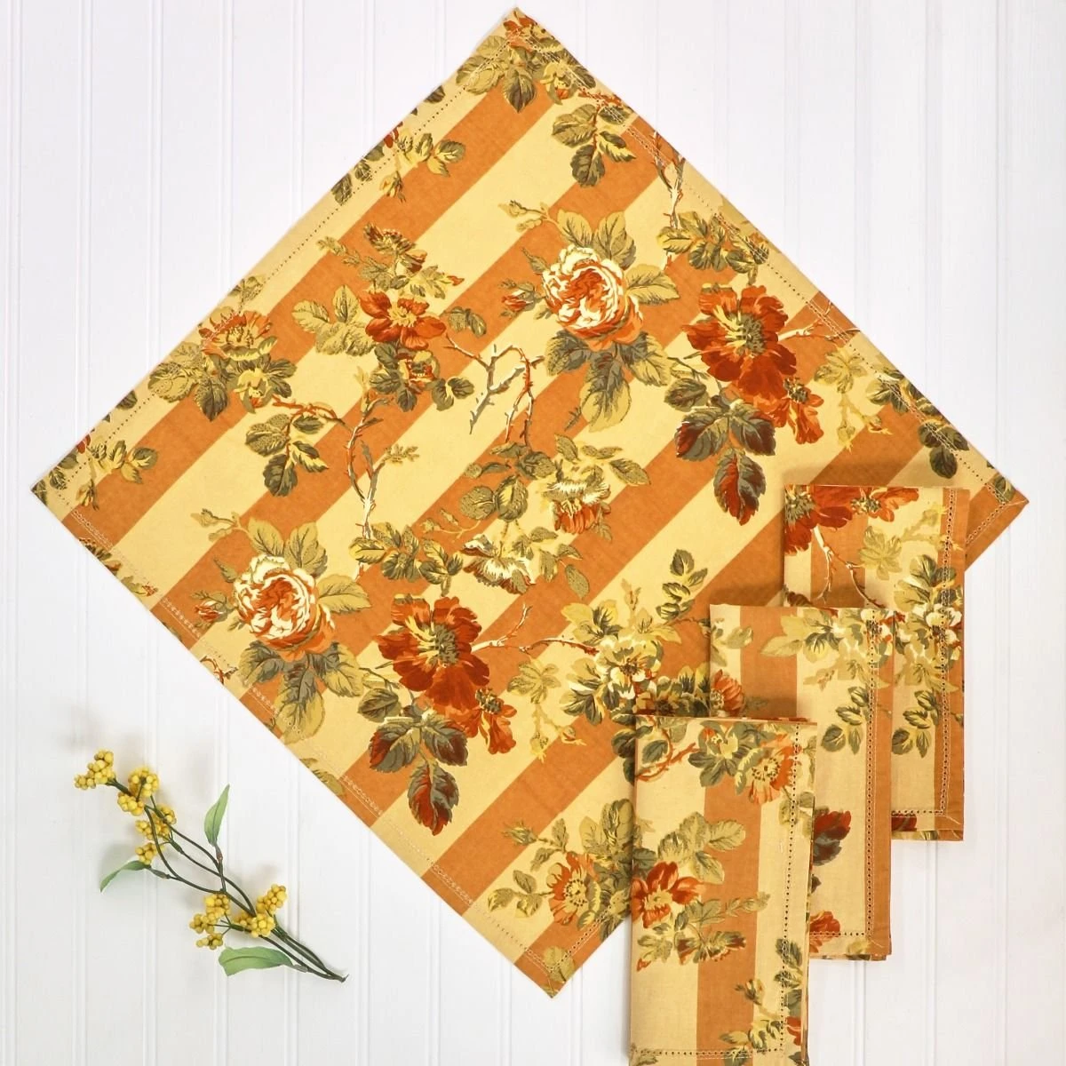 April Cornell Sonata Stripe Napkin (Set Of 4) | Gold - Image 4