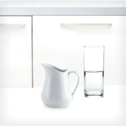 Harold Import Company Harold Imports 8 Oz White Porcelain Pitcher