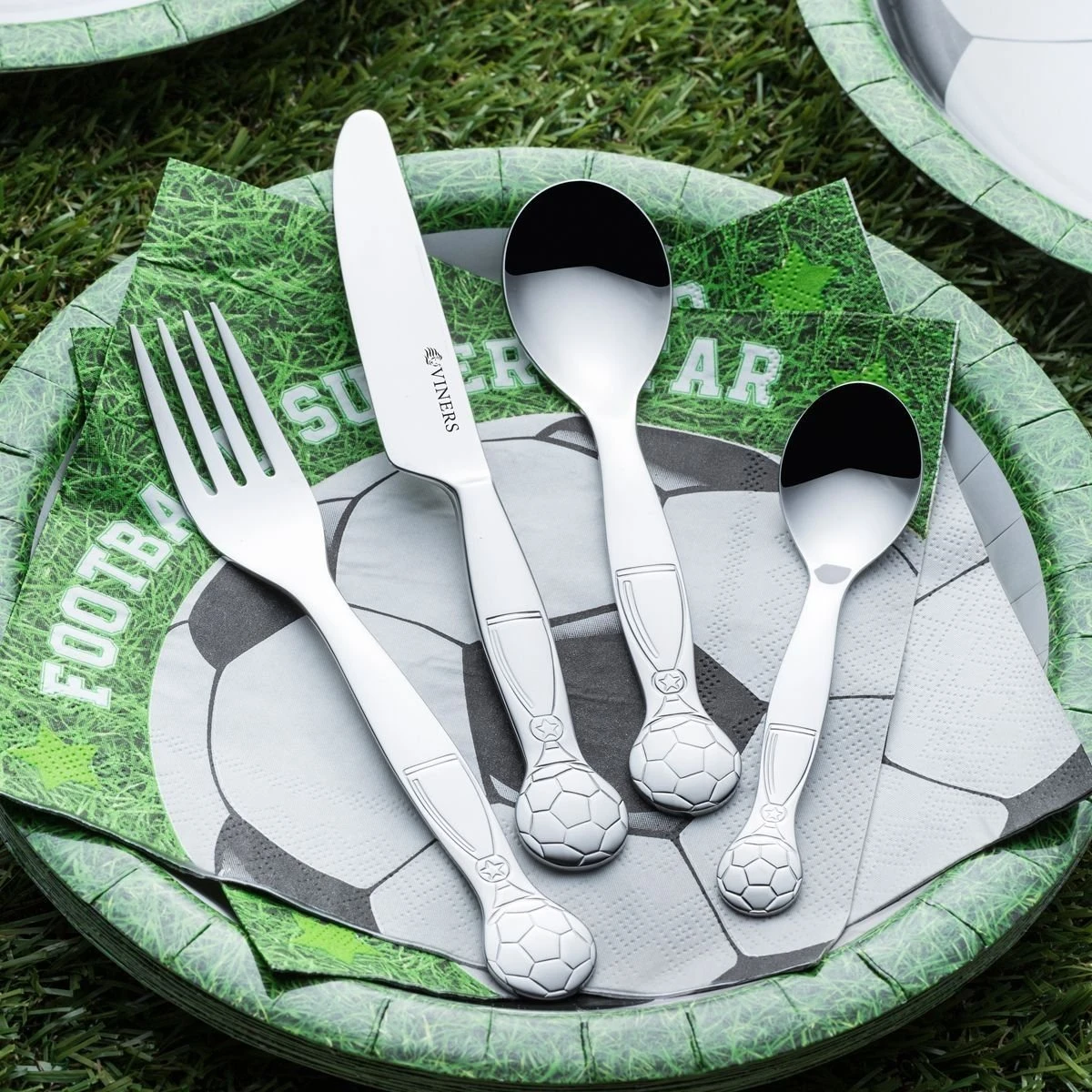 Viners 4-Piece Kids Flatware Set Giftbox | On The Ball - Image 3