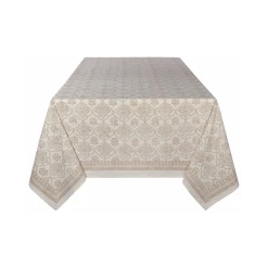 Danica Brands Danica Heirloom 60" X 90" Block Print Tablecloth | Lotus
