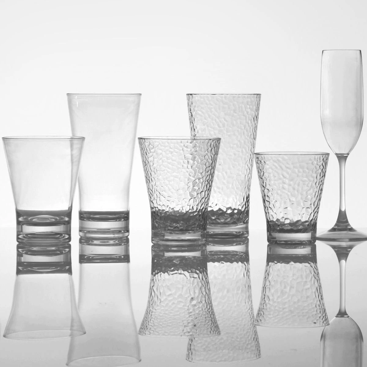 Fortessa OutSide™ Hammered 15oz Copolyester DOF Glass - Image 2