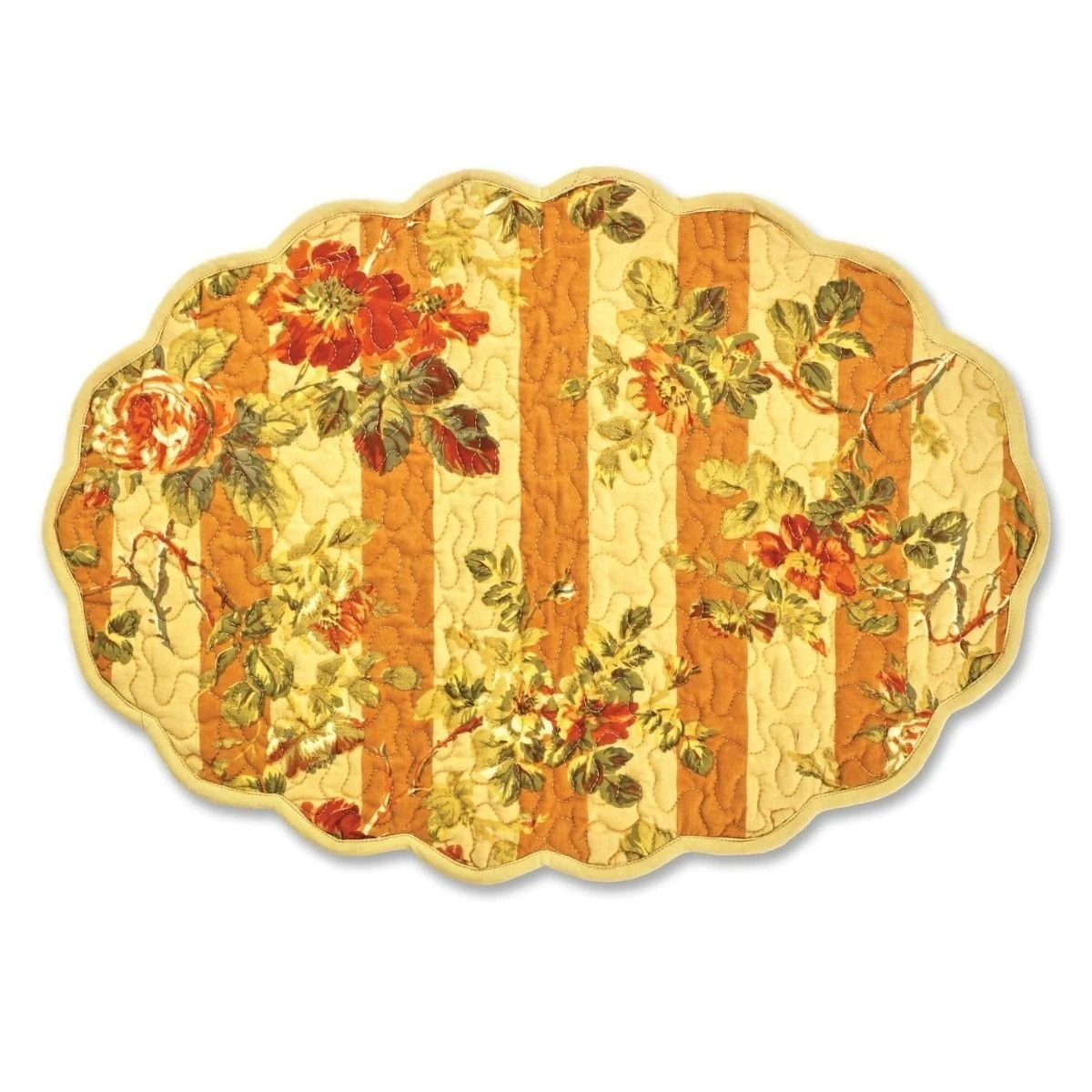 April Cornell Sonata Stripe Quilted Placemat (Set Of 4) | Gold